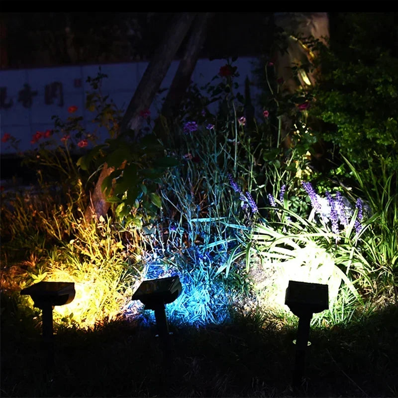 Afralia™ Solar Powered 7LED Spotlight: Adjustable, Waterproof Outdoor Landscape Wall Light.