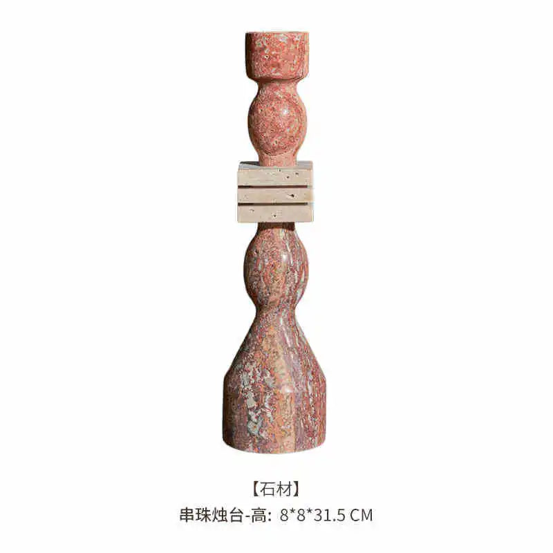 Afralia™ Marble Candle Holder: Elegant Wedding & Home Decor