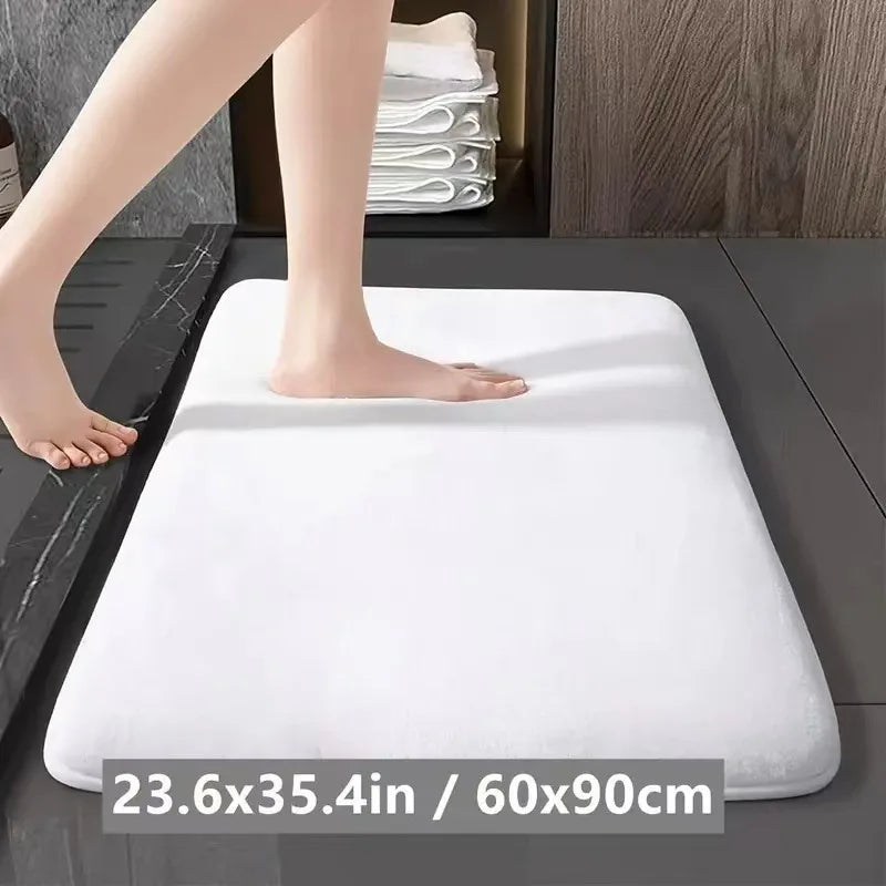 Afralia™ Super Absorbent Coral Velvet Bathroom Floor Mat
