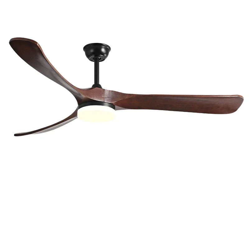 Afralia™ 70" Wooden Ceiling Fan with Reversible Motor for Year-Round Comfort