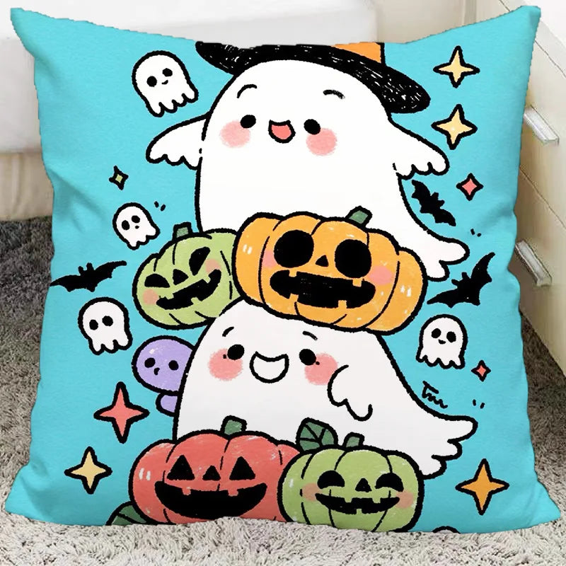Afralia™ Halloween Plush Cartoon Pillow for Living Room and Bedroom, Festive Decoration