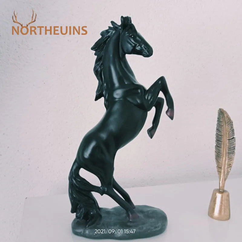 Afralia™ Modern Horse Resin Statuette for Home Decor and Gifts