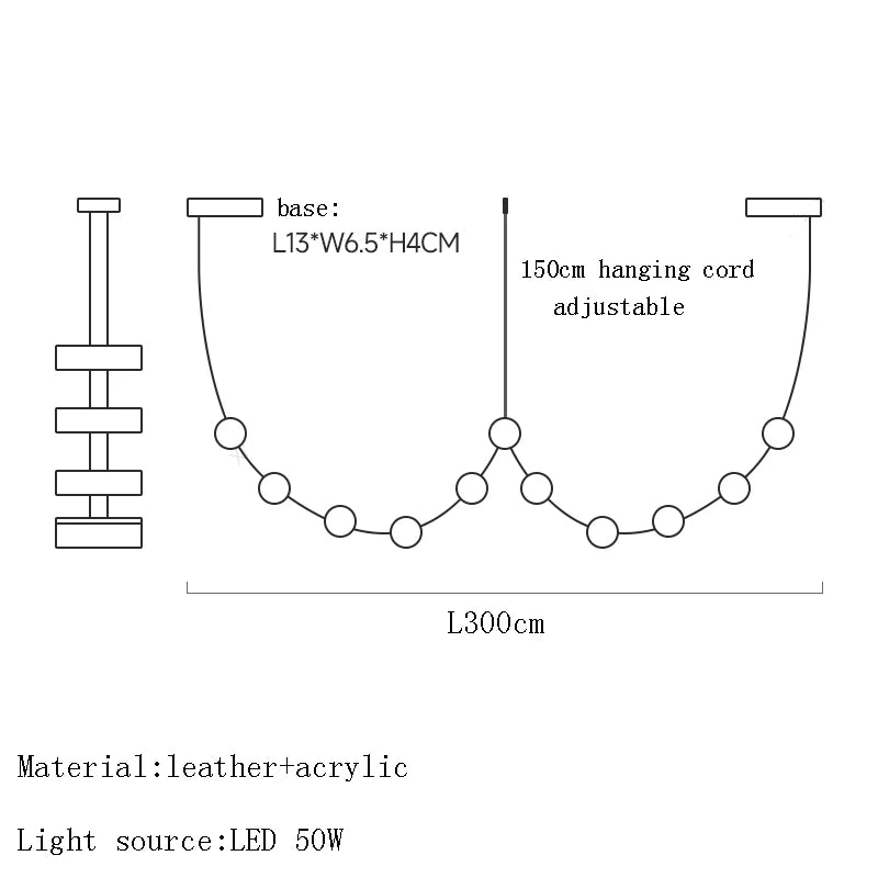 Afralia™ Black Leather Pendant Light for Dining Room Home Decor