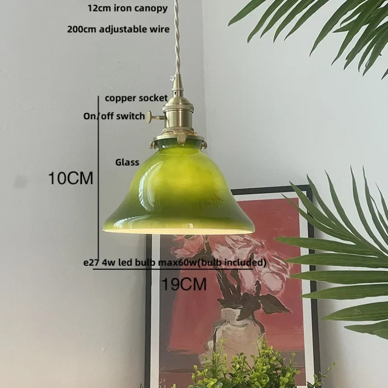 Afralia™ White Glass LED Pendant Light Fixture Modern Nordic Hang Lamp