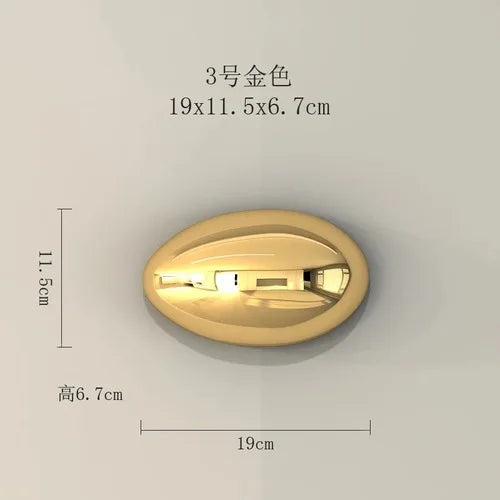 Afralia™ 3D Gold Stone Wall Hanging Ornaments for Stylish Room Decor