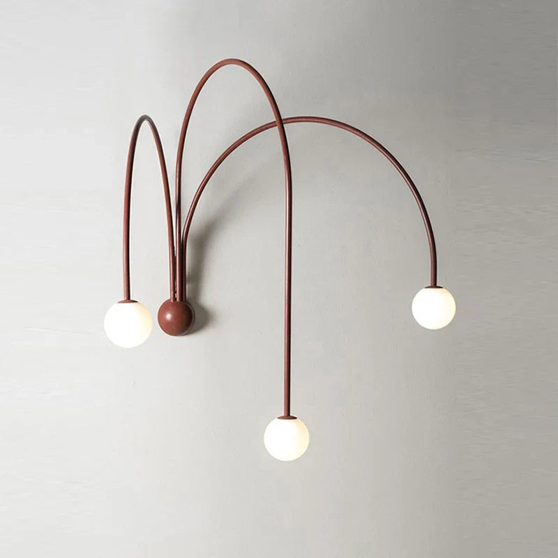 Afralia™ Glass Ball Modern Wall Lamp for Living Room & Bedroom