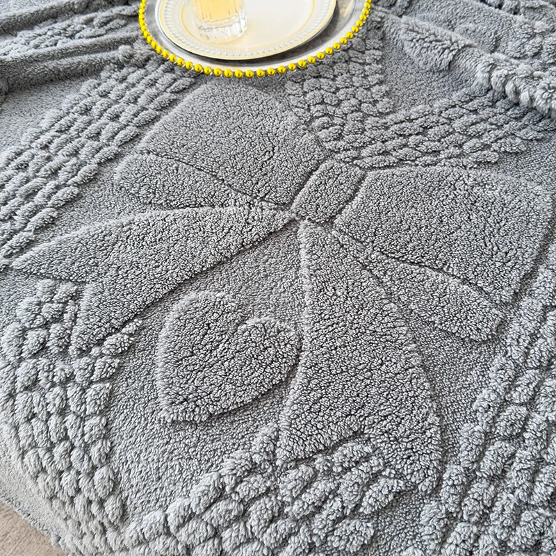 Afralia™ Taffeta Velvet Jacquard Coral Fleece Blanket: Warm, Skin-Friendly, Multi-Functional Sofa Cover