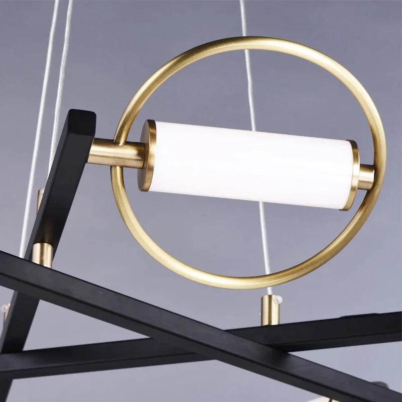 Afralia™ Circular Ring LED Ceiling Chandelier for Home Decor - Modern Living Dining Room Pendant Light