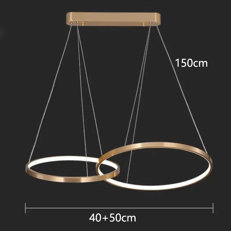 Afralia™ Modern Home Decor LED Pendant Light Chandeliers Indoor Lighting