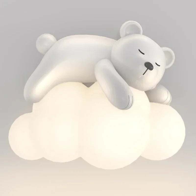 Afralia™ Bear LED Wall Lamps for Children's Room