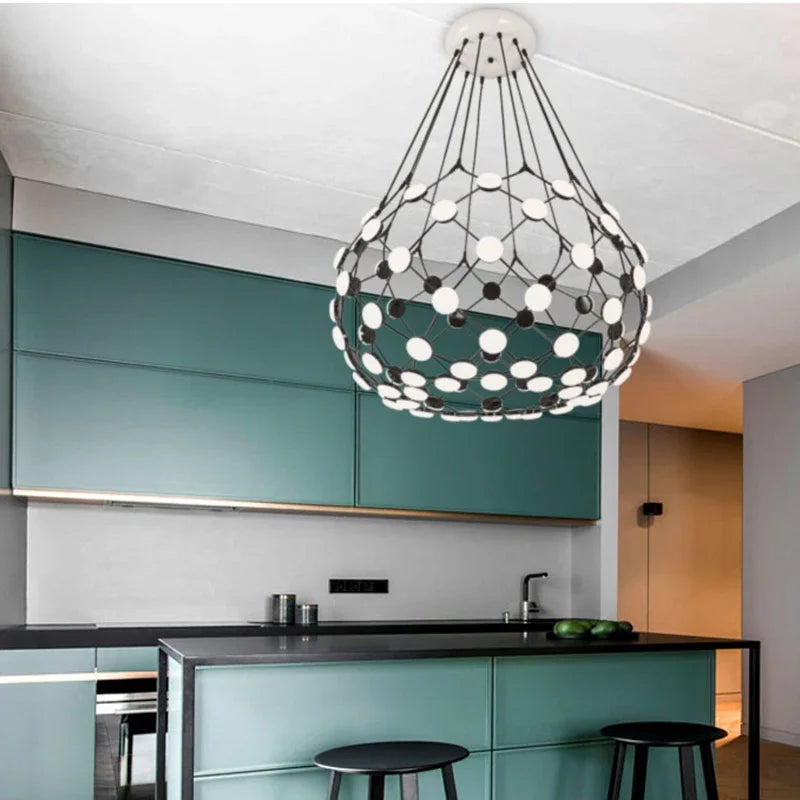 Afralia™ Modern LED Chandelier for Villa Living Room, Stairs, and Hotel with Creative Design