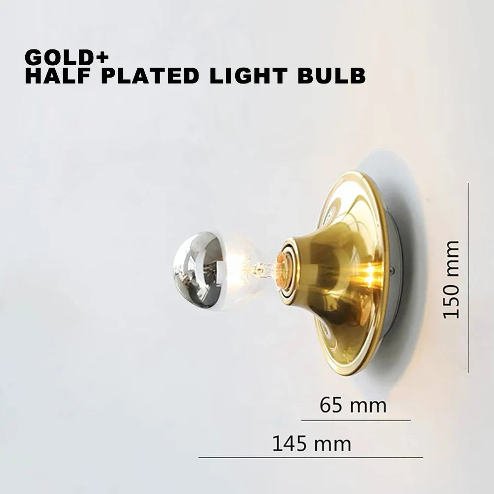 Afralia™ LED Macaron Wall Lamp: Retro Colorful Bedroom Light, E27 Living Room Lighting