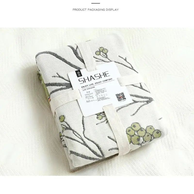 Afralia™ Six-Layer Gauze Cotton Pillowcase Set