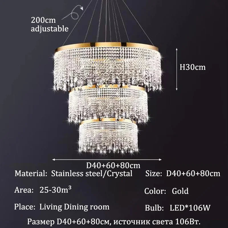 Afralia™ Crystal Ceiling Chandelier Light Fixture for Elegant Home Dining.