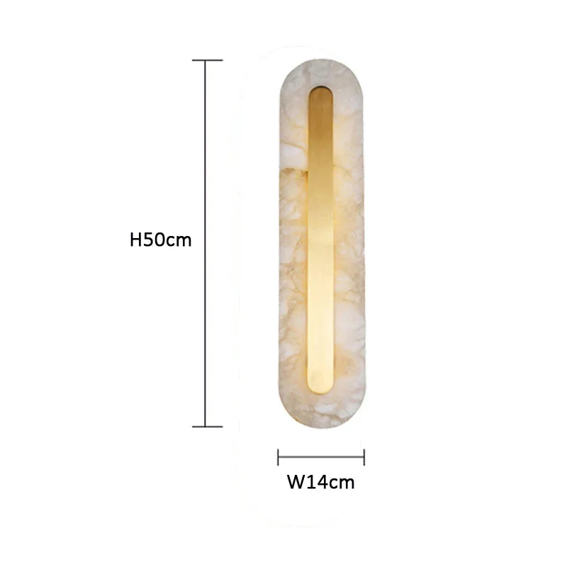 Afralia™ Marble Wall Lamp Minimalist Luxury Bedroom Bedside Sconce