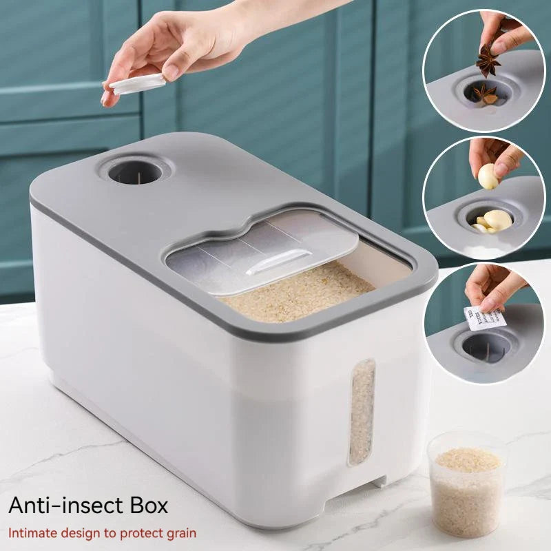 Afralia™ Rice Bucket Insect-proof Moisture-proof Grains Storage Container