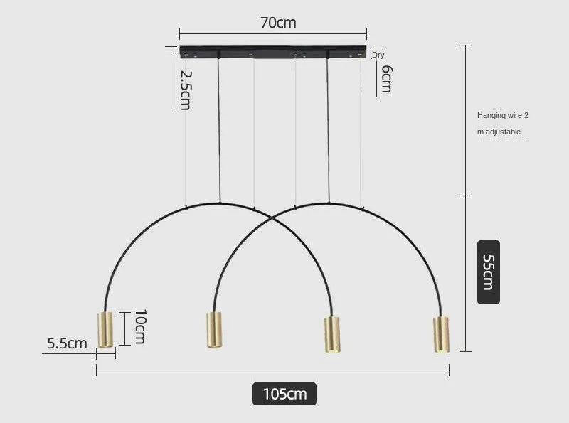 Afralia™ Modern LED Pendant Chandelier for Indoor Living Room Kitchen Dining Tables