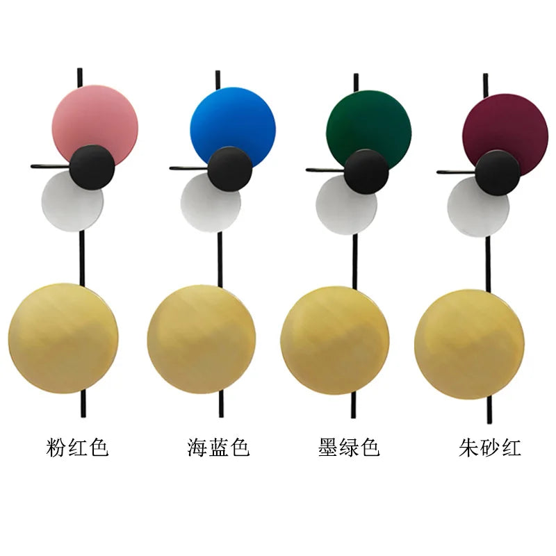 Afralia™ Round Plate LED Wall Sconce by Seascape Lamps for Hotel Decor