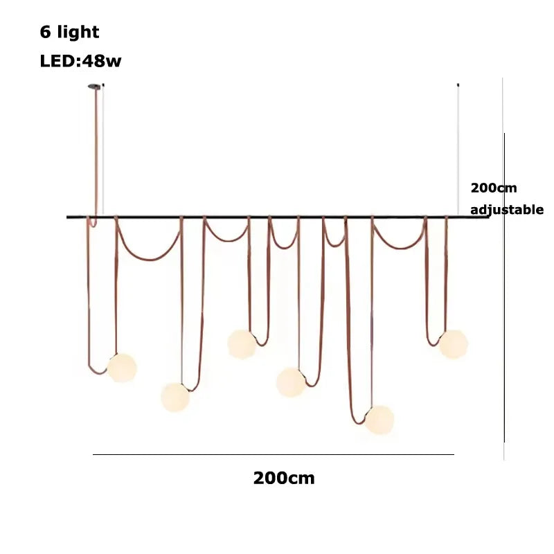 Afralia™ Glass Ball Designer Pendant Lamp for Home Decor and LED Lighting