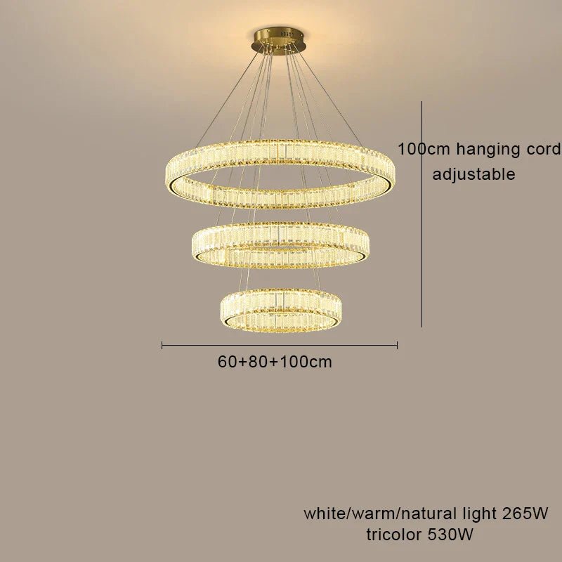 Afralia™ Crystal Chandelier Pendant Lamps for Home Decor and Modern Living Room Lighting