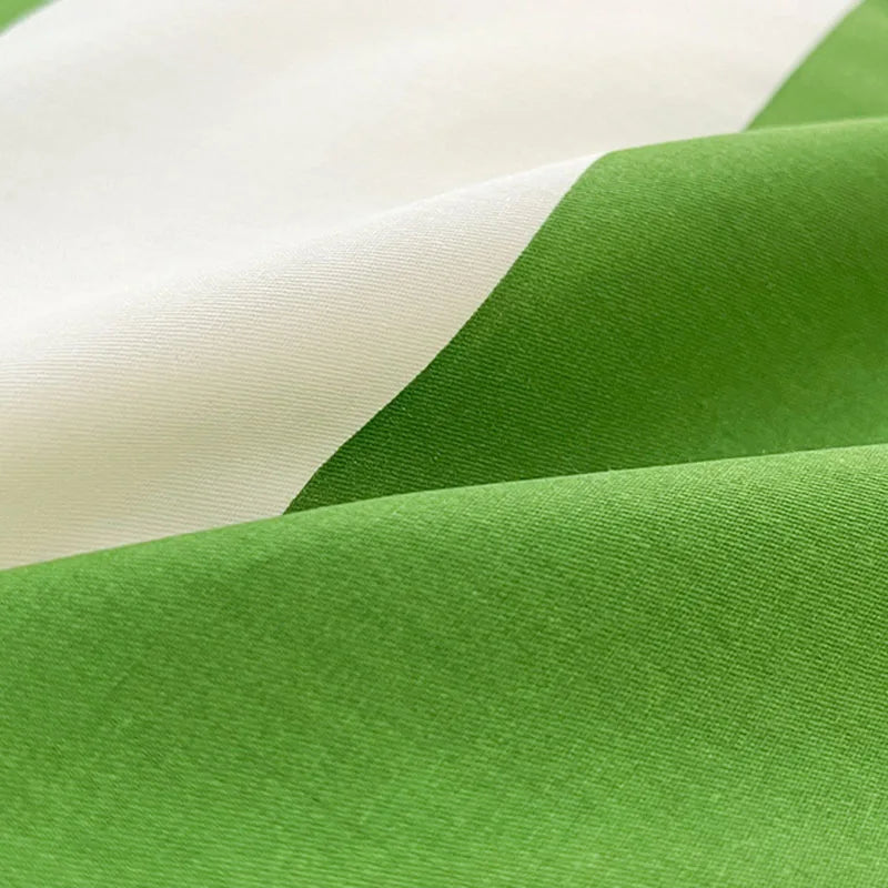 Afralia™ Striped Cotton Bedding Set: Simple Comforter for Adults, All-Season Bedroom Decor