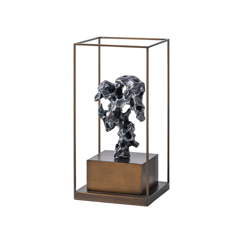 Afralia™ Green Taihu Stone Coral Sculpture for Room Decoration