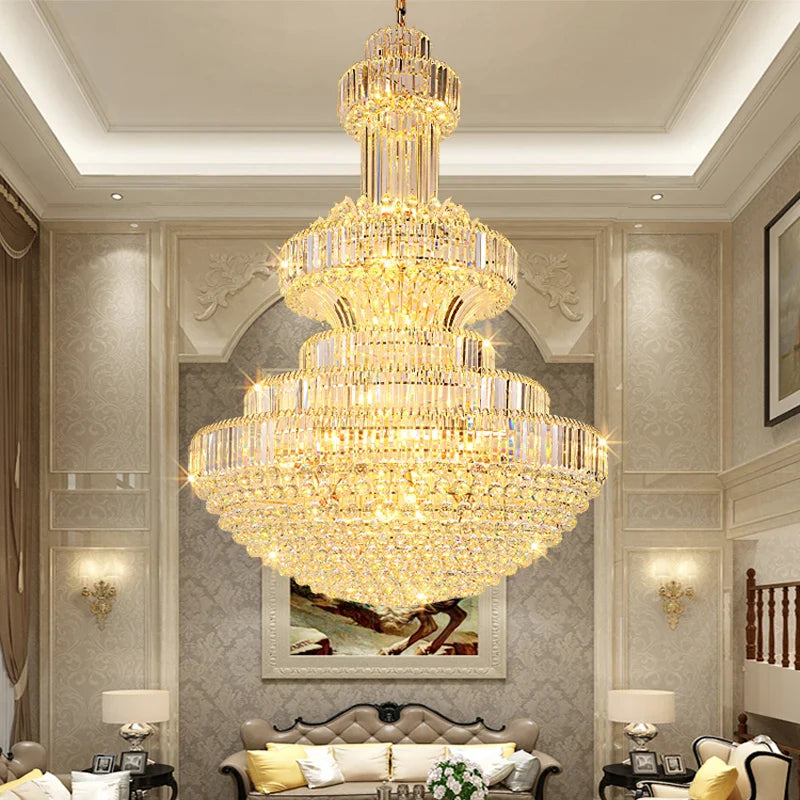 Afralia™ Classic Crystal Chandelier for Home, Restaurant, Hotel Lobby, and Exhibition Hall
