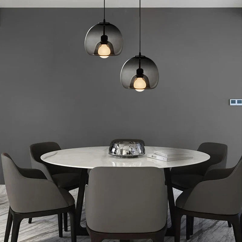 Afralia™ Modern Glass Ball Pendant Lights for Restaurant and Bar