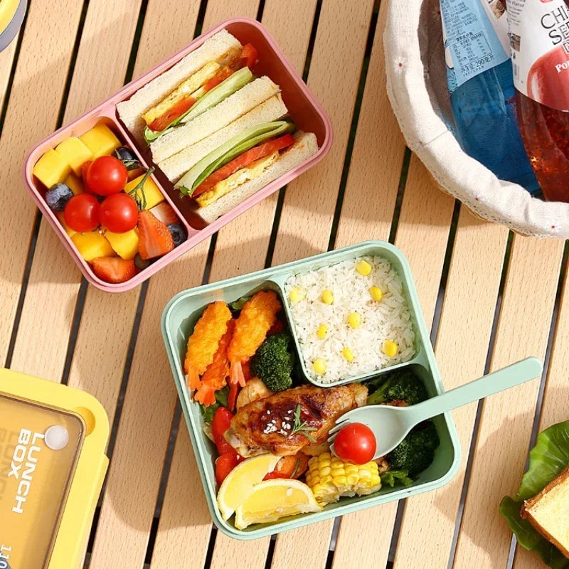 Afralia™ Bento Box Set with Tableware | Leakproof Microwave Food Container