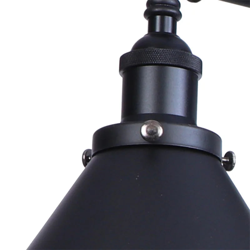 Afralia™ Loft Iron LED Wall Lamp 2 Heads Living Room Vintage Industrial Style Light