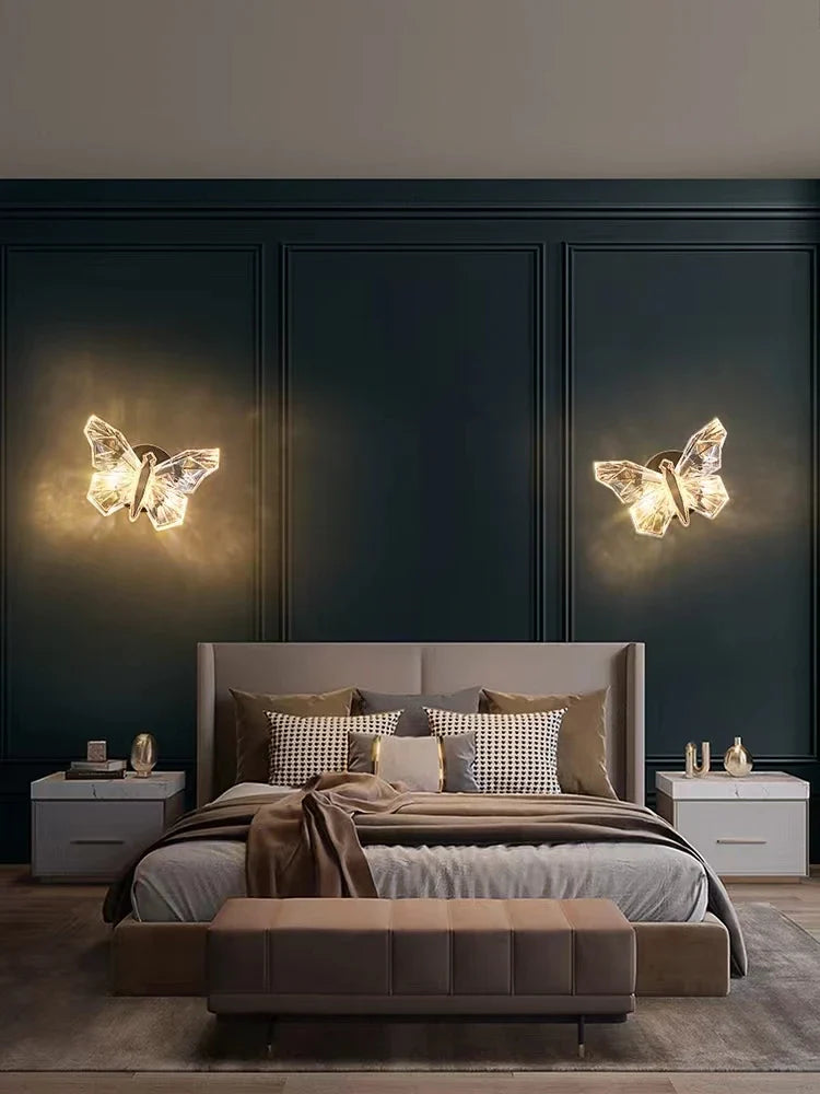 Afralia™ Nordic Butterfly Wall Lamp for Luxe Home Decor & Elegant Living Spaces