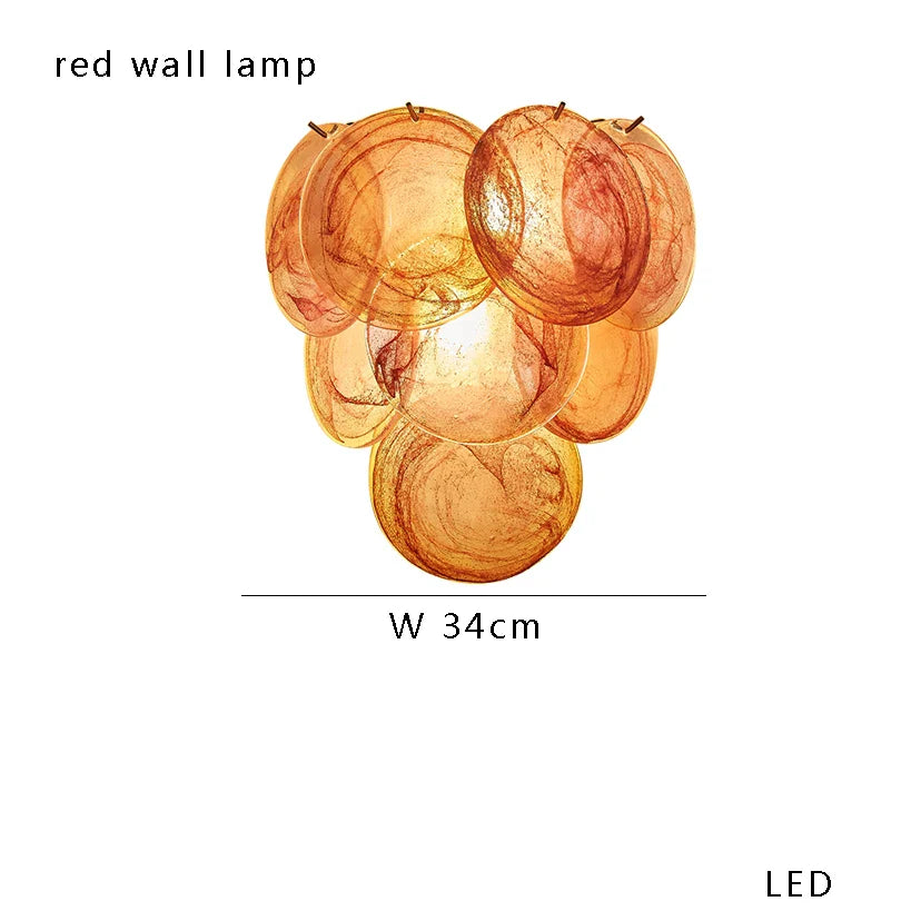 Nordic Retro Glass Oval Pendant Light for Living Room, LED E14 Dimmable - Afralia™