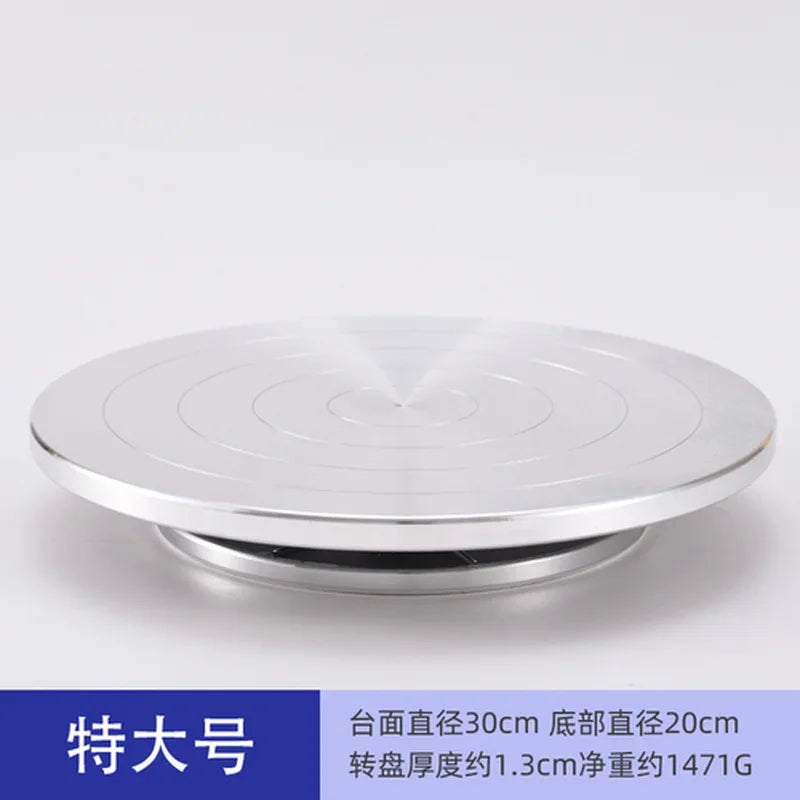 Afralia™ Aluminum Alloy Turntable for Clay Sculpture Platform Pottery Wheel Rotation