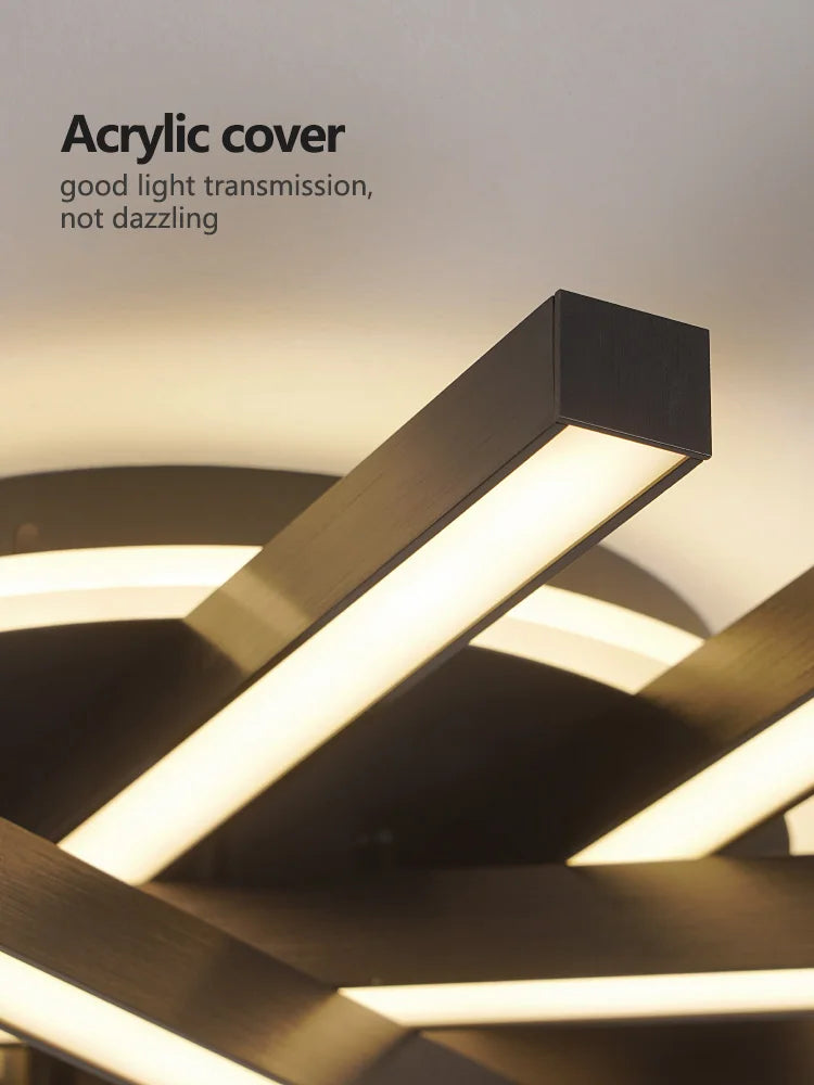 Afralia™ Nordic LED Ceiling Chandelier for Home Interior Lighting
