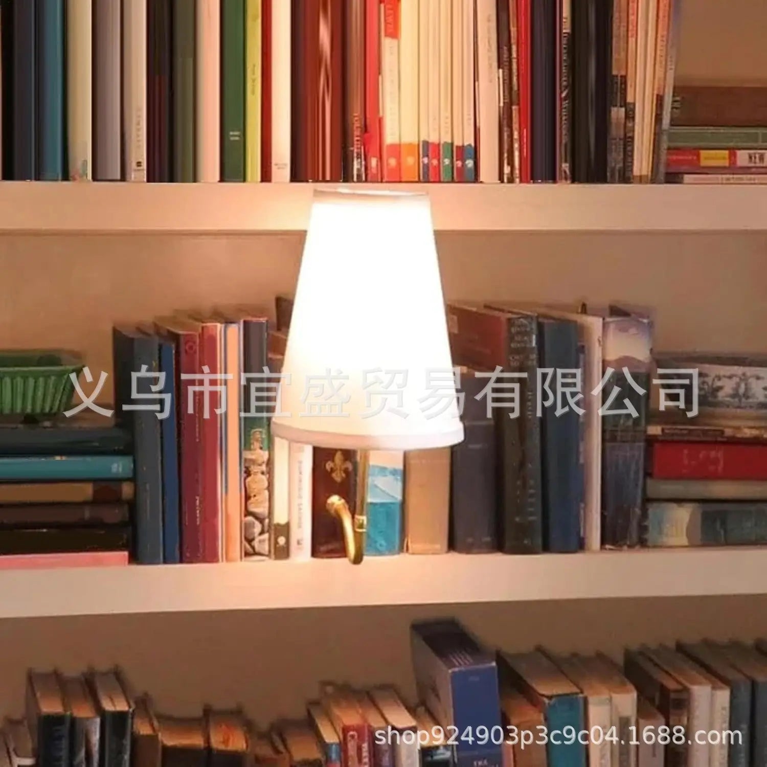 Afralia™ Vintage Literature Bookshelf Lamp Classic Design for Home Office Library