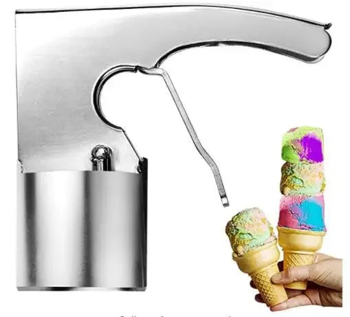 Afralia™ Stainless Steel Ice Cream Scoop with Trigger for Easy Serving