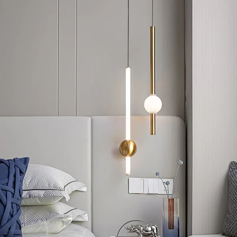 Afralia™ Nordic Simple LED Pendant Lamp | Living Room Bedroom Kitchen Restaurant Decor