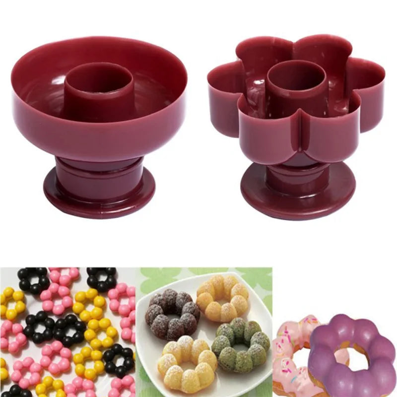 Afralia™ Donut Mold Cake Decorator Baking Tools Kit