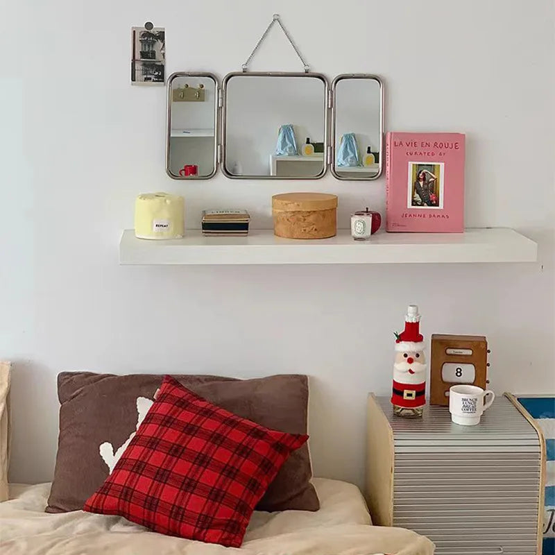 Afralia™ Folding Mirror: Compact Vanity for Home, Travel, or On-The-Go Beauty