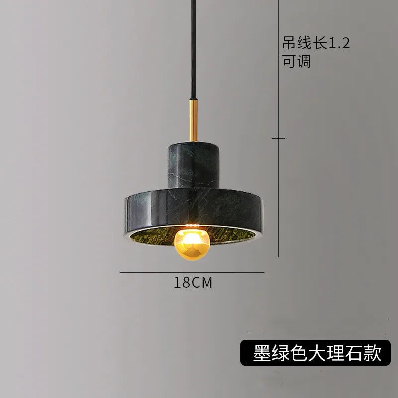 Afralia™ Marble Pendant Light: Modern Bar Fixture Hanging Chandelier