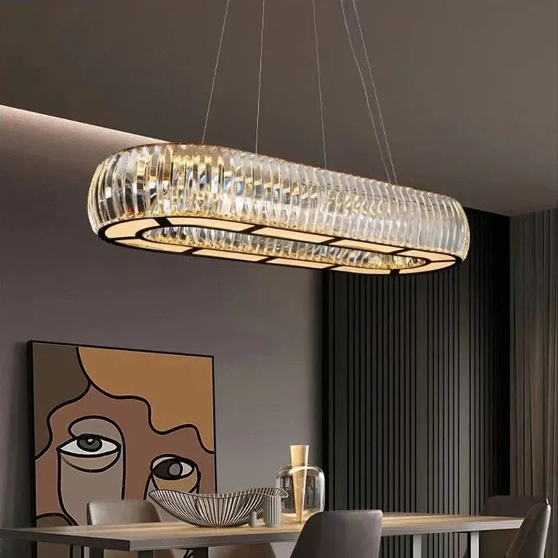 Afralia™ Crystal Luxury Living Room Ceiling Light Fixture Hanging Lamp