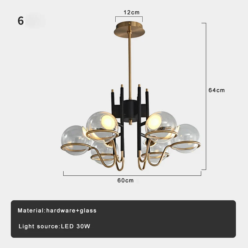 Afralia™ Luxury Glass Sconce Wall Mounted LED Wall Lamp for Home Decoration