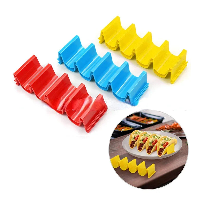 Afralia™ Wave Taco Cake Pancake Rack - Creative Tortilla Holder for Cafes