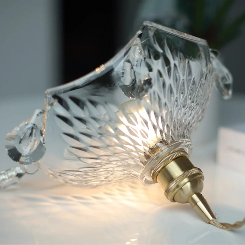 Afralia™ Modern Luxury LED Glass Pendant Lights Adjustable Indoor Home Decor Hang Lamp