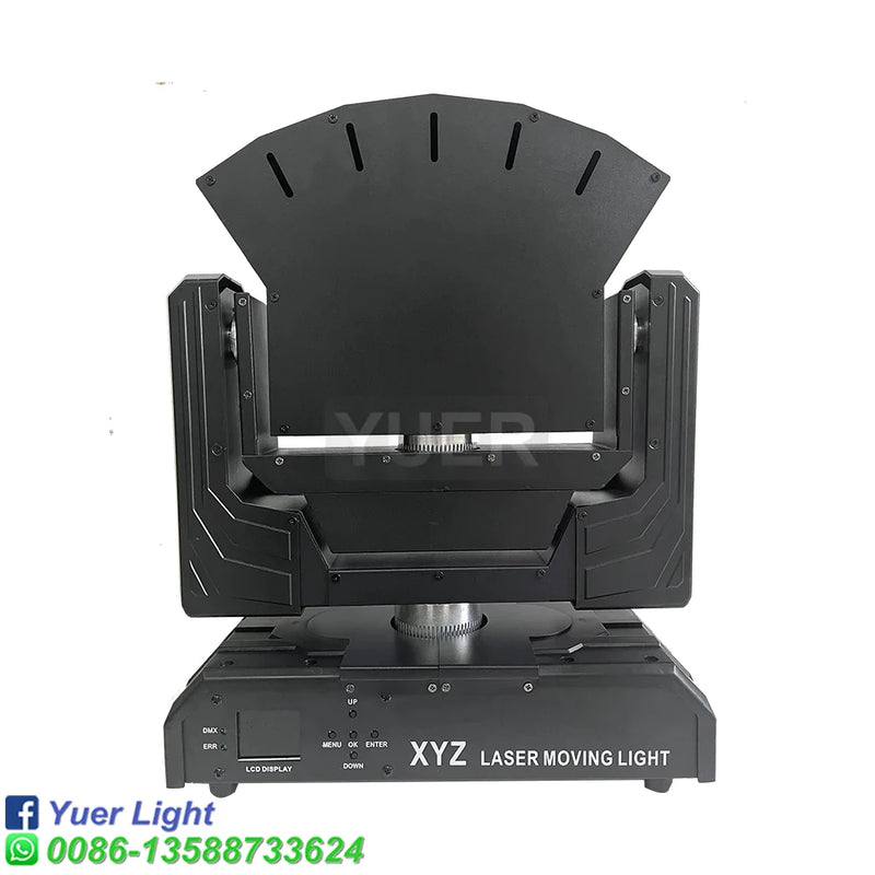 Afralia™ 6 Eyes RGB Beam Moving Head Laser Light - Nightclub Stage Lighting