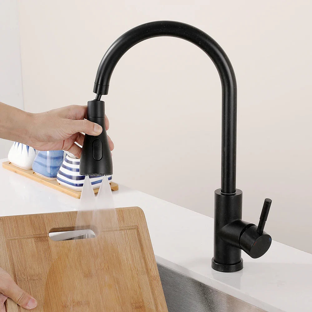 Afralia™ Smart Touch Kitchen Faucet Sensor Water Mixer Rotate Sink Mixer WF-1008