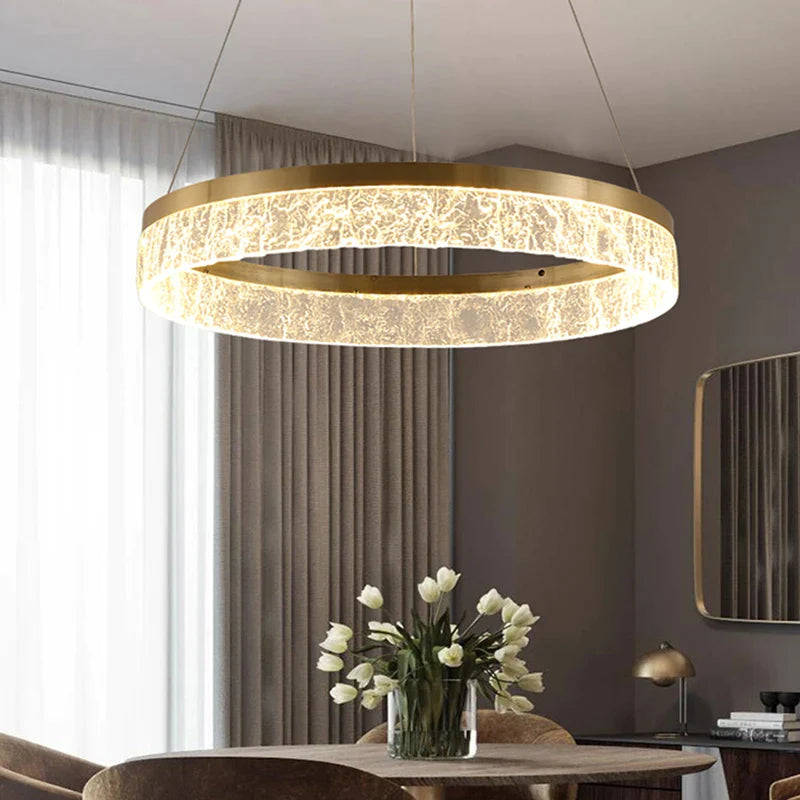 Afralia™ Gold LED Chandeliers for Elegant Home and Hotel Decor