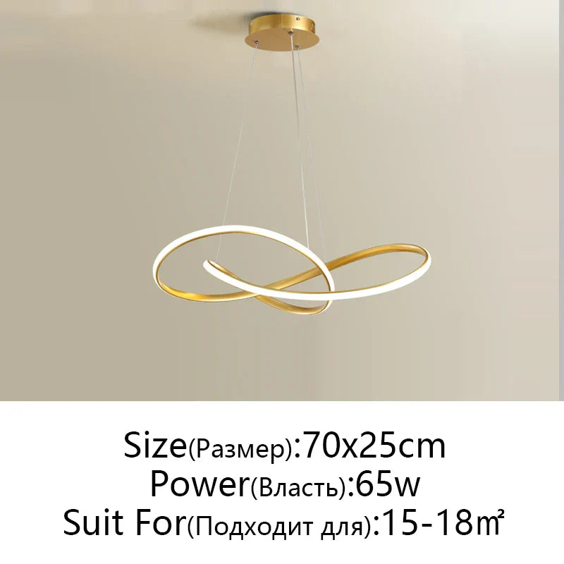 Afralia™ LED Chandelier Light: Modern Aluminum Acrylic Pendant for Dining Room & Restaurant