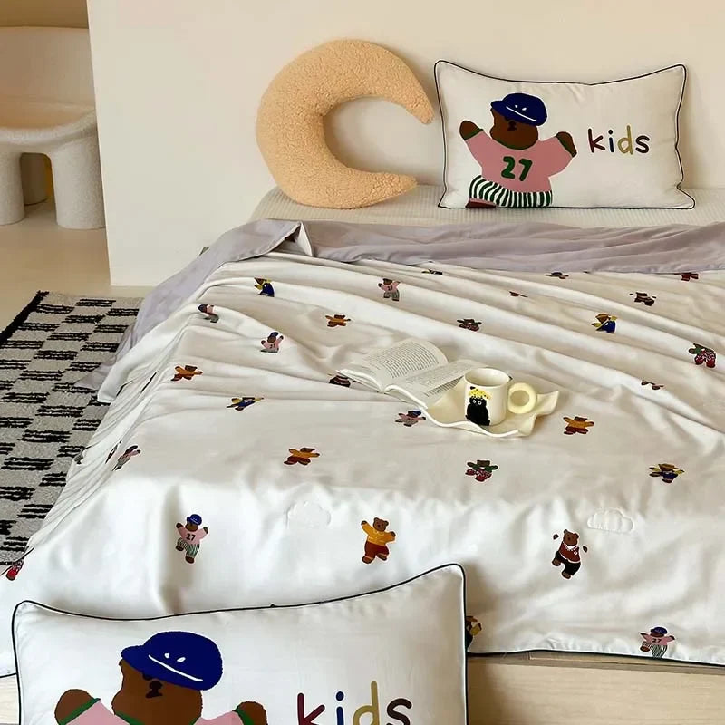 Afralia™ Silky Lyocell Summer Quilt - Skin-friendly Cooling Thin Duvet for Children & Adults