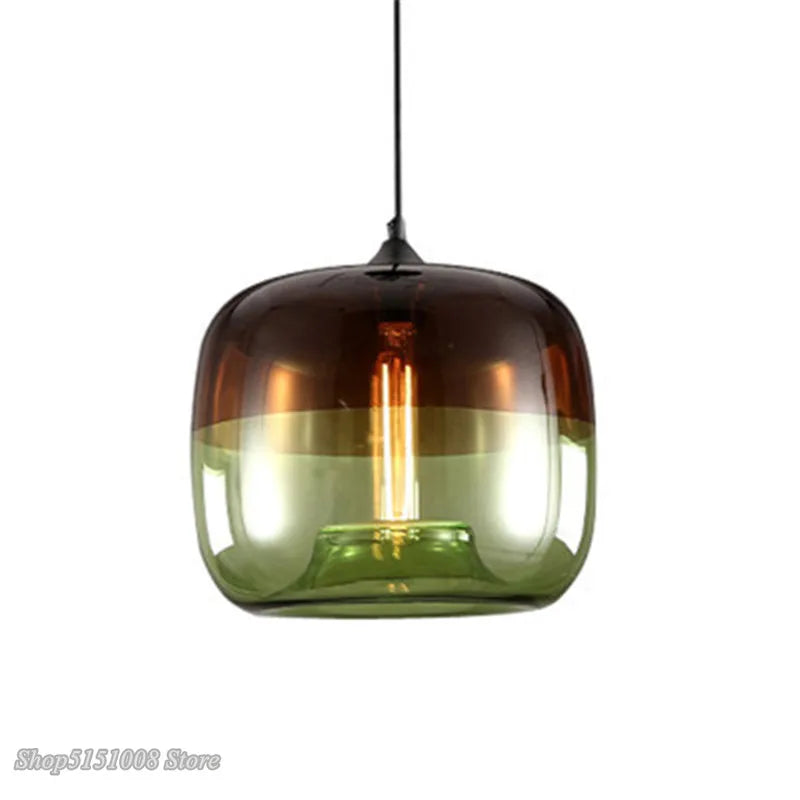 Afralia™ Nordic Modern Apple Glass Pendant Lights for Living Room Home Decor